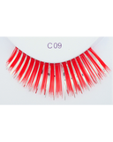 Red with Silver Eyelash C09