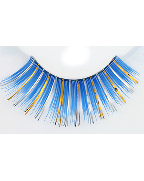 Blue with Gold Eyelash C20