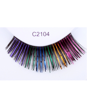 Black with Colors Eyelash C2104