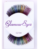 Black with Colors Eyelash C2104