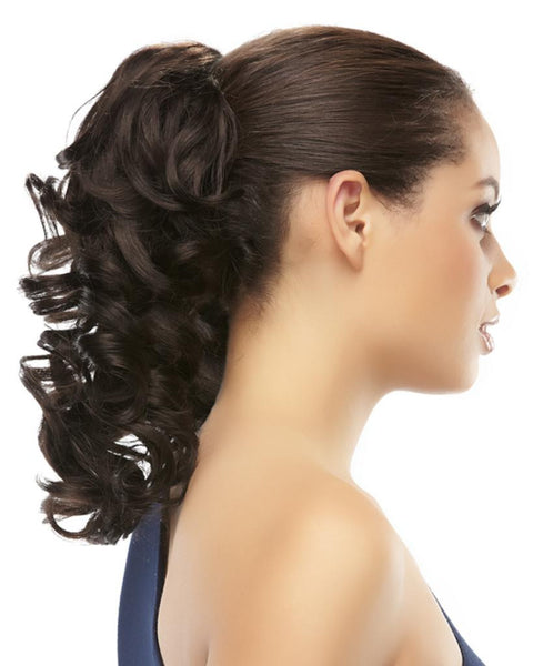 Crush  Curly Ponytail Claw Clip Attachment Reversible by EasiHair Hairpieces