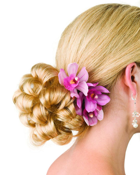 Grace  Braided Bun UpDo Formal Wedding Prom by EasiHair Hairpieces