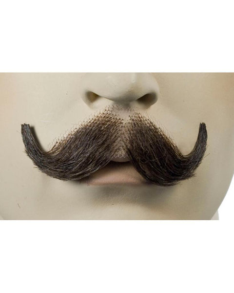 Small English M10 Human Hair Handmade Mustache by Lacey Costume Costume Mustaches