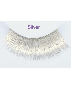 Metallic Silver Eyelash