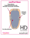 easiPart 12" Heat Resistant Volumizer Extension Clip In Monofilament by EasiHair Hairpieces
