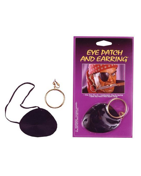 Eye Patch Satin with Earring