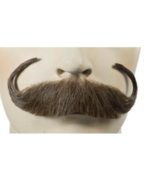 Handlebar Human Hair Handmade Mustache