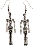 Earrings Metal Skeleton