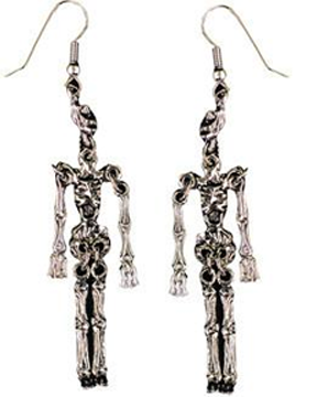 Earrings Metal Skeleton
