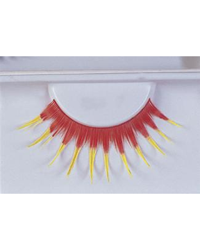 Eyelashes Red With Yellow