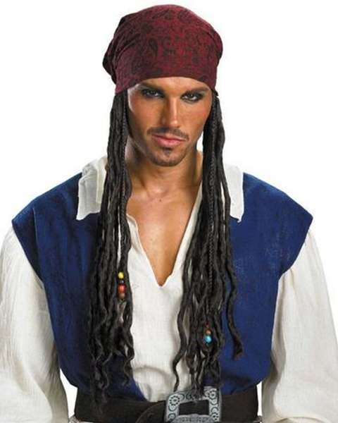 Jack Sparrow Headband Hair Adult