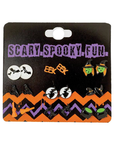 Earrings with Spooky Characters